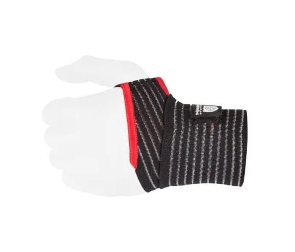 Кистевые бинты Power System PS-6000 Elastic Wrist Support пара Black/Red (PS-6000_Black)