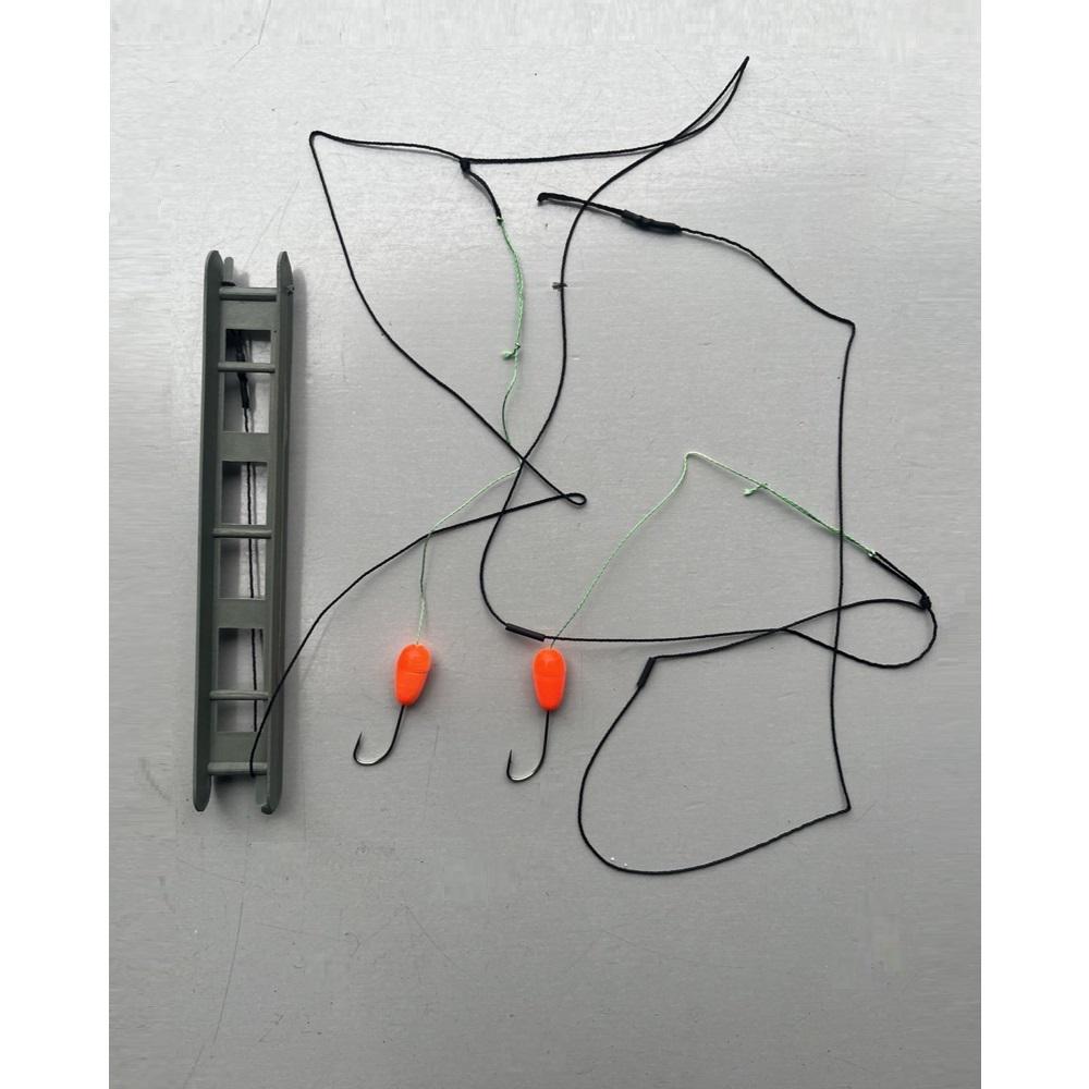 Монтаж рыболовный Stenson ЛК-71 Пеленгас 2 крючка Зеленый (23789766)