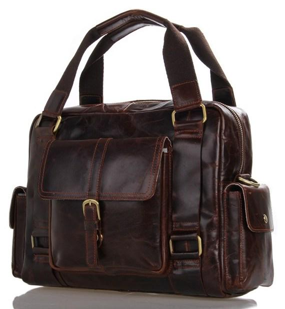 Сумка мужская Vintage 14235 кожаная Коричневый