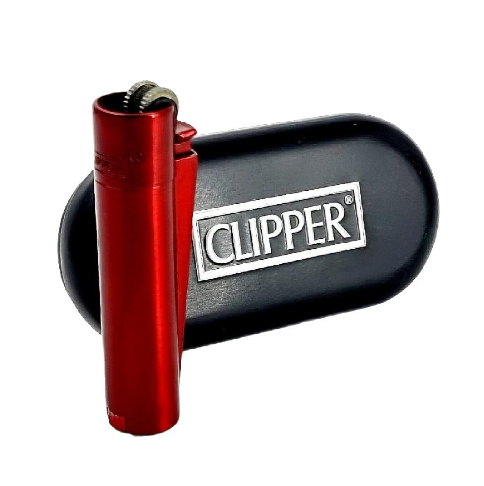Зажигалка металлическая Clipper mini Red (12195615)