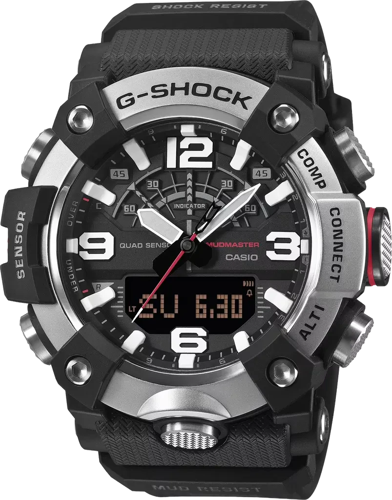 Наручные часы мужские Casio G-Shock Master of G Mudmaster GG-B100XM-1AER ударопрочный с карбоновым корпусом/водозащитой 200 м и подсветкой