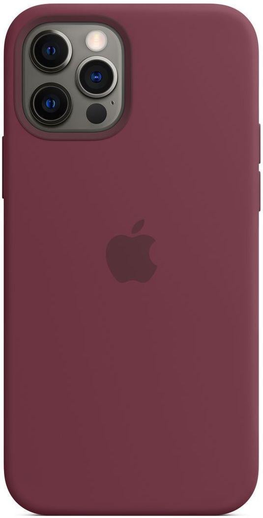 Силіконовий чохол-накладка Apple Silicone Case with MagSafe for iPhone 12 Pro Max, Plum (HC)