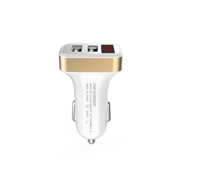 Автомобильное зарядное устройство Tirol Dual USB LED