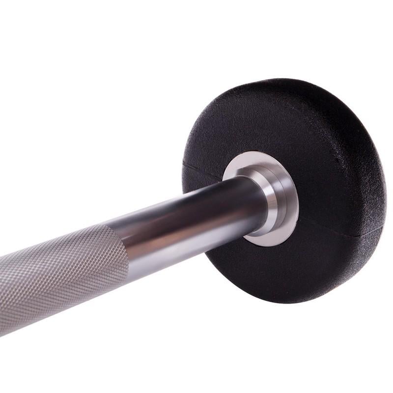 Штанга фіксована пряма Urethane Barbell Zelart TA-2689 10 кг Зелено-чорний (58363124) - фото 4