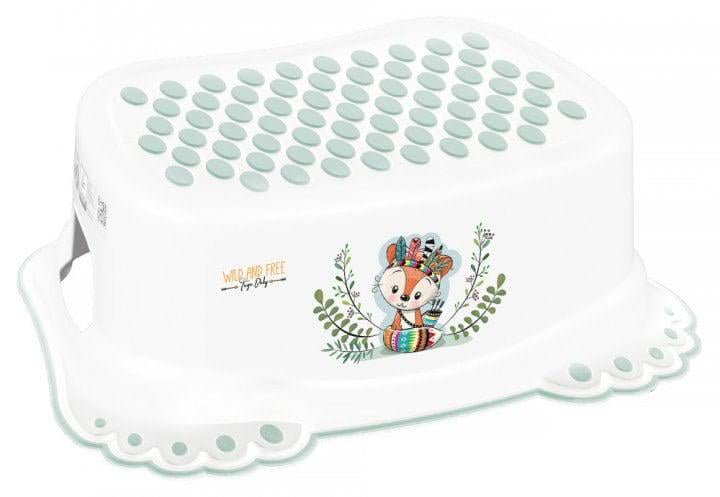 Подставка для ног Tega Baby Дикий Запад-Лисичка с противоскользящей резиной Белый (DZ-006-103)