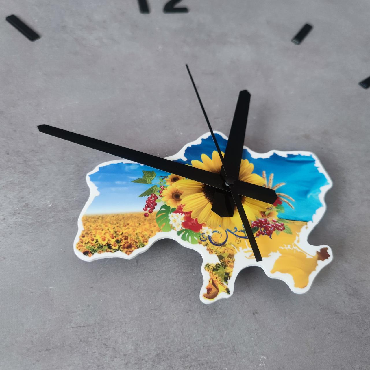 Годинник настінний 3D Карта України Чорний (2584896426) - фото 2 Годинник настінний 3D Карта України Чорний (2584896426) - фото 2