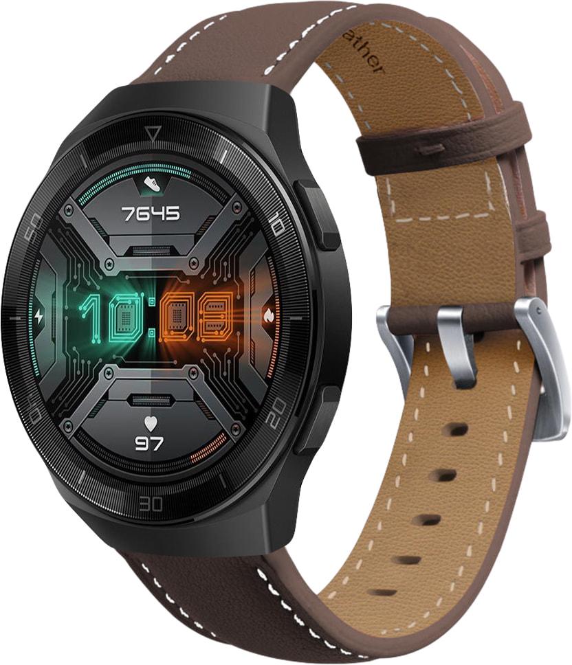 Ремінець шкіряний Folsa для Huawei Watch GT2e 46 мм Dark Brown (31546-05)