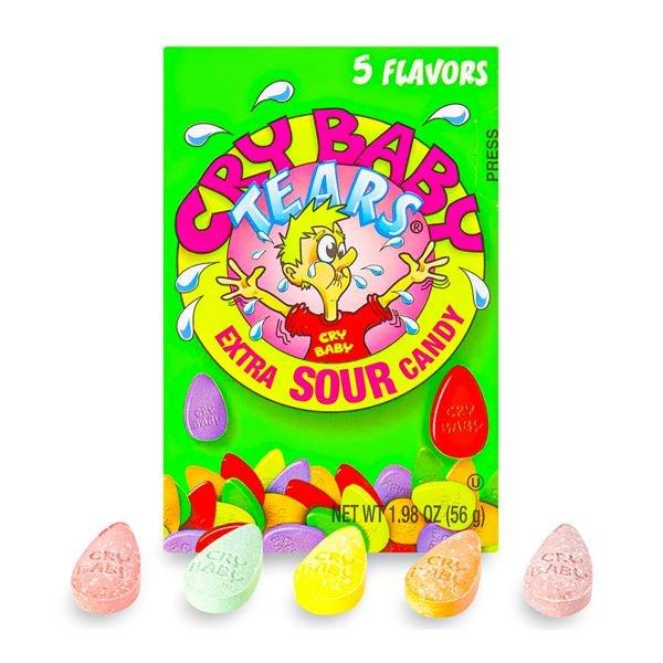 Цукерки кислі Cry Baby Tears Sour Candy Assorted 56 г (1558903003)