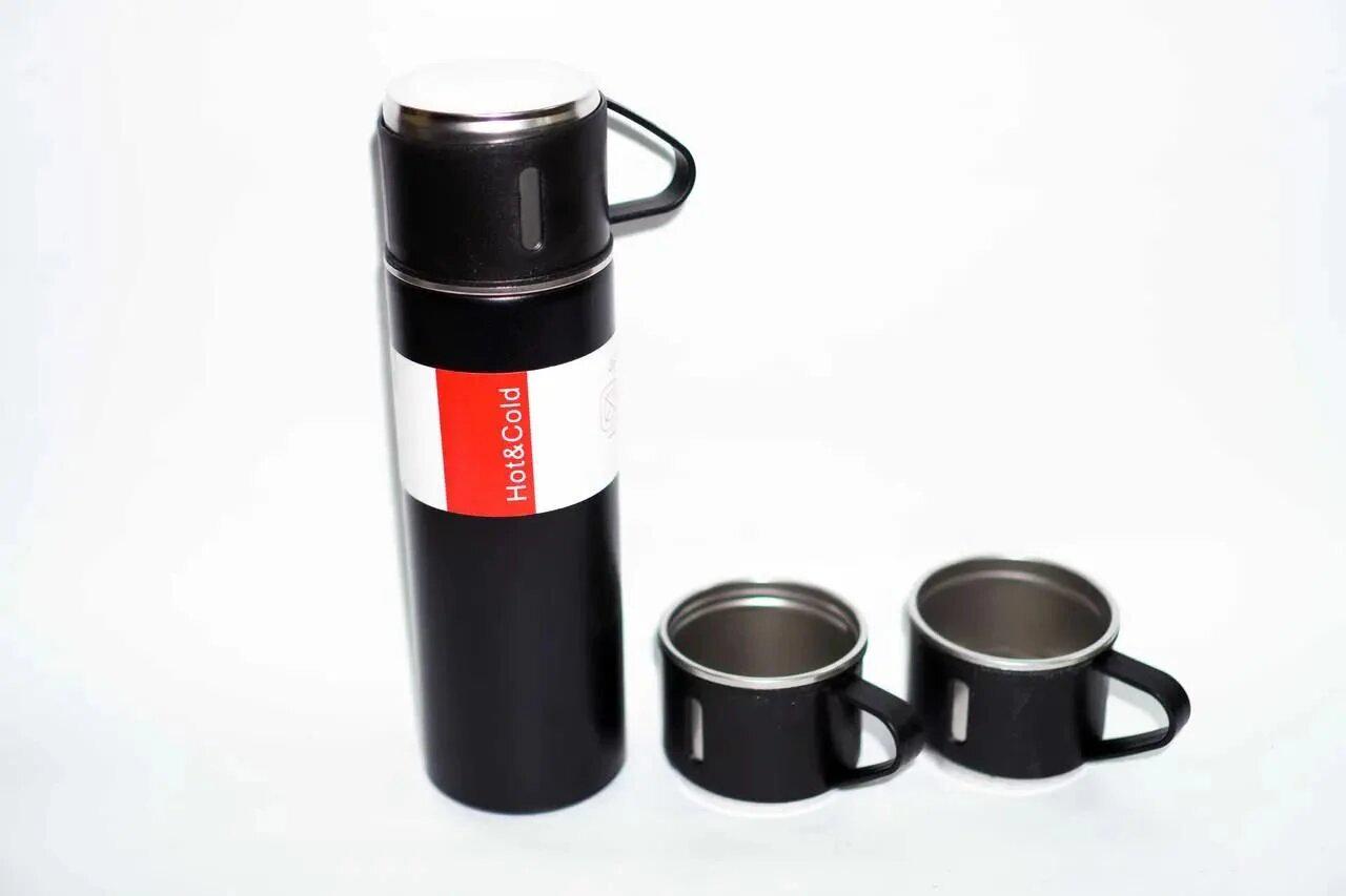 Термос Vacuum Bottle с чашками 3 шт. 0,5 л - фото 2
