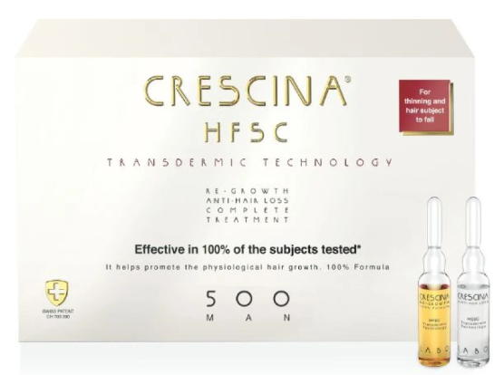 Средство для роста и против выпадения волос HFSC Transdermic Complete Treatment 500 Crescina для мужчин 20 ампул (2619073273)