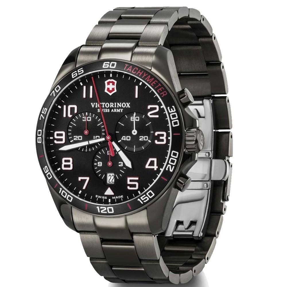 Наручний годинник чоловічий Victorinox Swiss Army Fieldforce Sport Chrono V241890 кварцевий Silver - фото 2 Наручний годинник чоловічий Victorinox Swiss Army Fieldforce Sport Chrono V241890 кварцевий Silver - фото 2