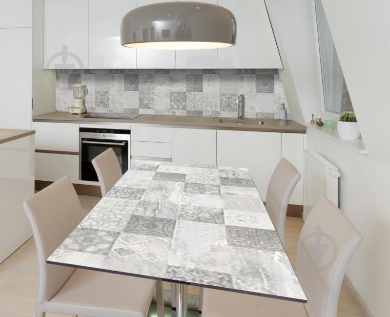 Наклейка 3Д вінілова на стіл Zatarga «Бліда азулежу» 600х1200 мм (Z184074st) Наклейка 3Д вінілова на стіл Zatarga «Бліда азулежу» 600х1200 мм (Z184074st)