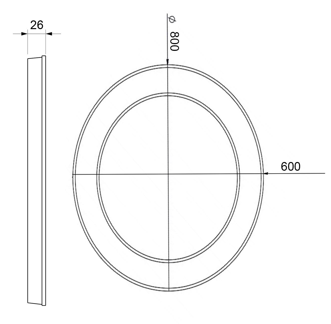 Зеркало Led DecorLed Kadis с подсветкой в ванную комнату 600x800 (ZSL-022) - фото 3 Зеркало Led DecorLed Kadis с подсветкой в ванную комнату 600x800 (ZSL-022) - фото 3