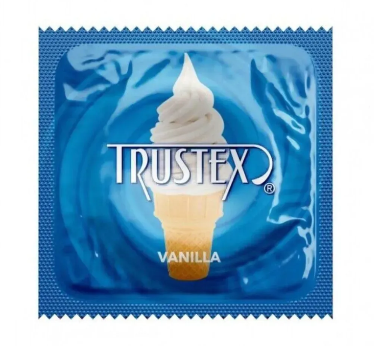 Презерватив Trustex Vanilla Lubricated с ароматом и вкусом ванили 1 шт. (23PV236)