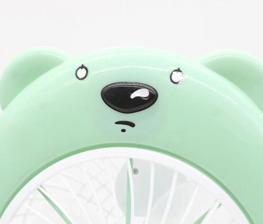 Вентилятор настільний міні від мережі Зелений (177) - фото 4 Вентилятор настільний міні від мережі Зелений (177) - фото 4