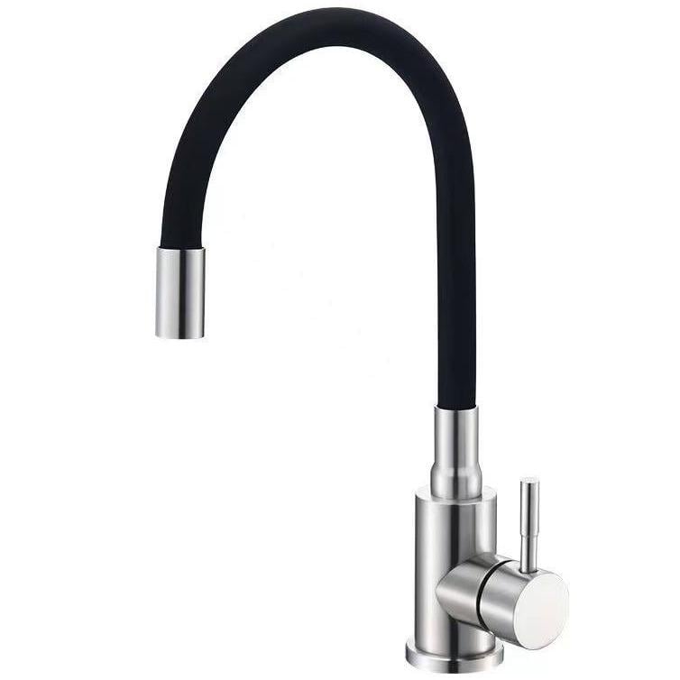 Смеситель для кухни SLAT MLT-40103VR(B) с гибким изливом Черный (250544)