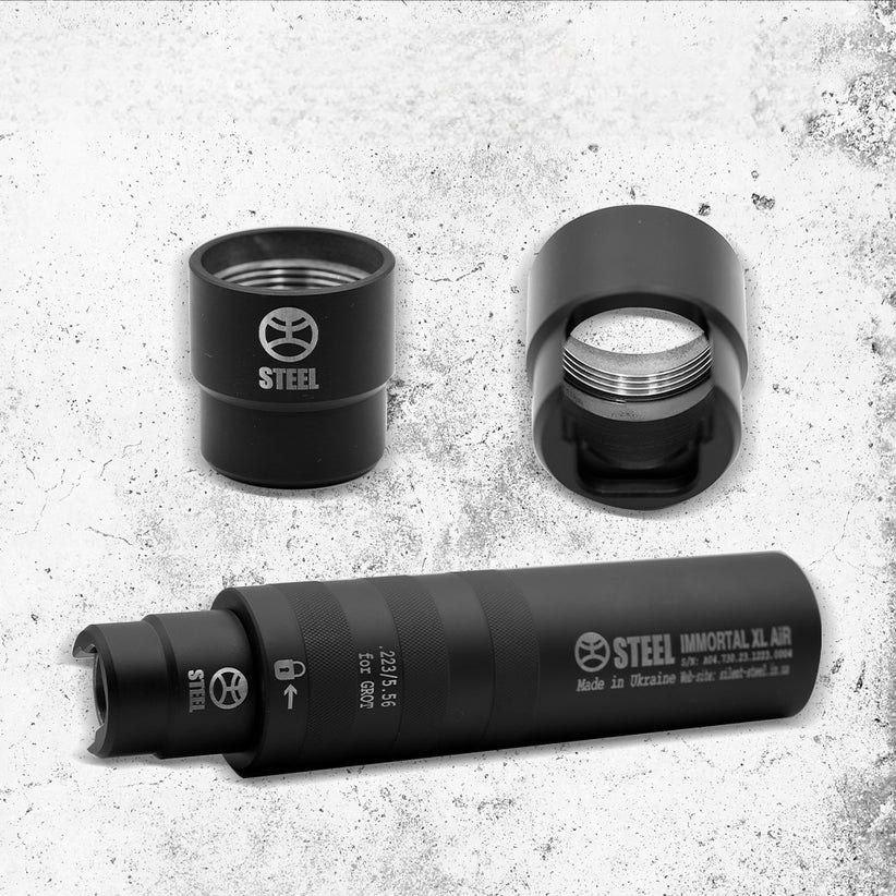 Глушитель Steel IMMORTAL XL AiR 5. 56 for Grot (29044558) - фото 4 Глушитель Steel IMMORTAL XL AiR 5. 56 for Grot (29044558) - фото 4