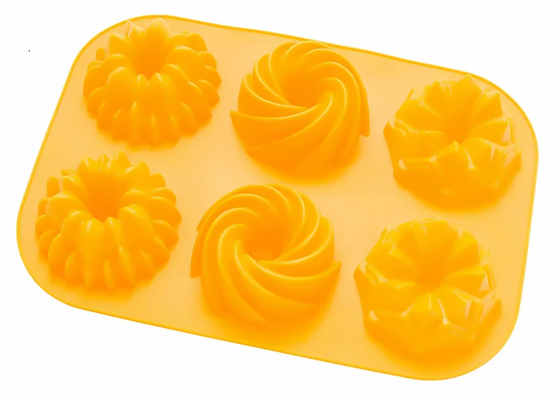 Форма силіконова Stenson HH-316 Пудинг асорті 6 шт. (03f98c86)