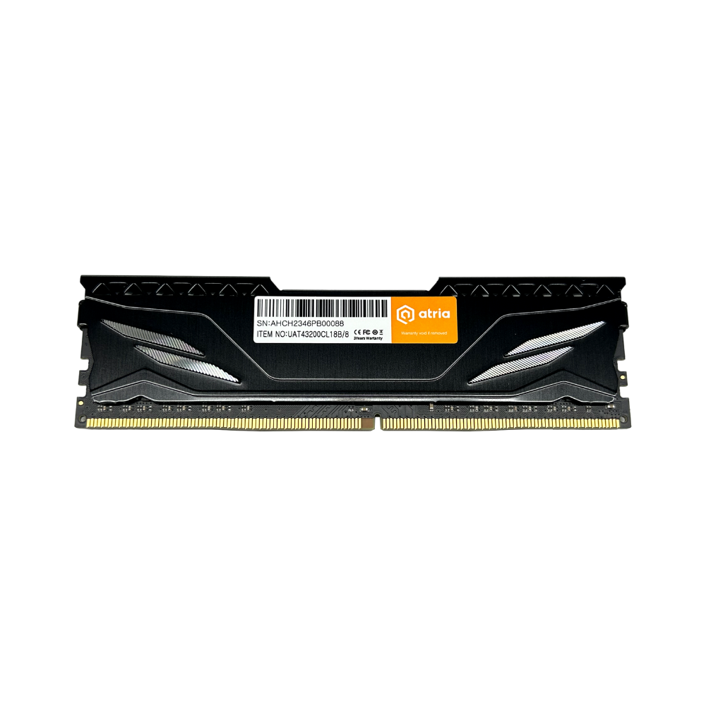 Оперативна пам'ять ATRIA Fly UAT43200CL18B/8 DDR4 8 ГБ 3200 мГц для настільних ПК Black (13827064) - фото 2