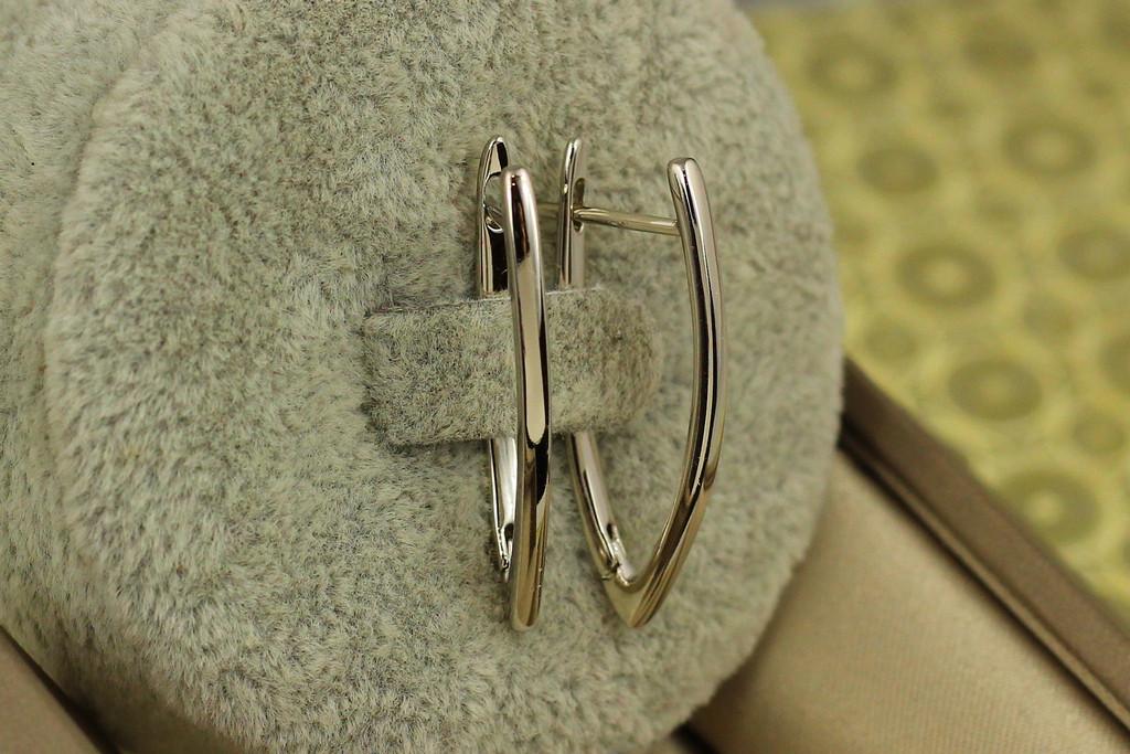 Серьги Xuping Jewelry Тонкая гладкая стрела 2,7 см Серебристый (2003990011)