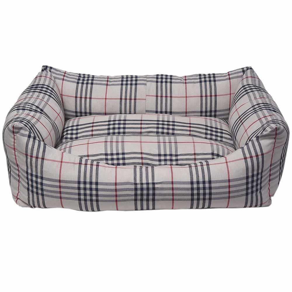 Диван для тварин Danish з бортиками 78x60x22 см Сірий (VR01/8829)