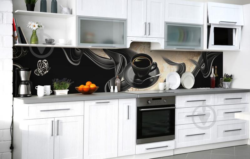 Скинали на кухню Zatarga «Чёрная ночь» 600х2500 мм виниловая (Z184004) Скинали на кухню Zatarga «Чёрная ночь» 600х2500 мм виниловая (Z184004)