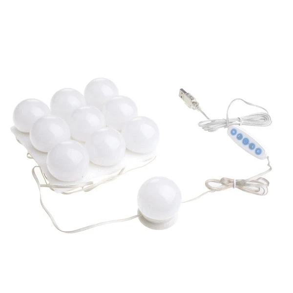 Подсветка зеркала для макияжа Vanity Mirror Lights LED-лампочки с регулировкой яркости (17945548)