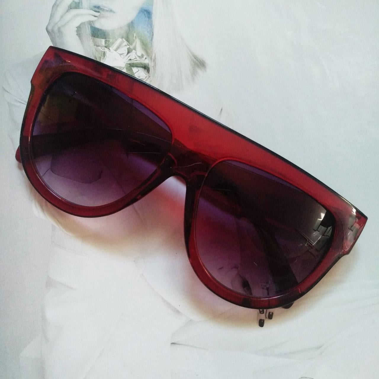 Солнцезащитные очки Красный/Прозрачный