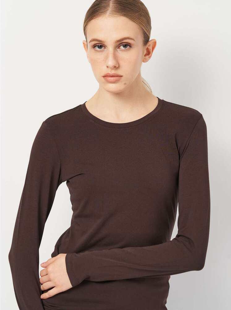 Футболка C&A 84833/2181510x70 довгий рукав жіноча XS Коричневий (191414) - фото 3 Футболка C&A 84833/2181510x70 довгий рукав жіноча XS Коричневий (191414) - фото 3