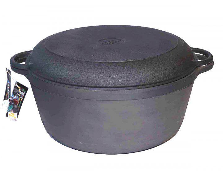 Каструля Ситон 5,5 л чавунна з кришкою-сковородою - фото 4 Каструля Ситон 5,5 л чавунна з кришкою-сковородою - фото 4
