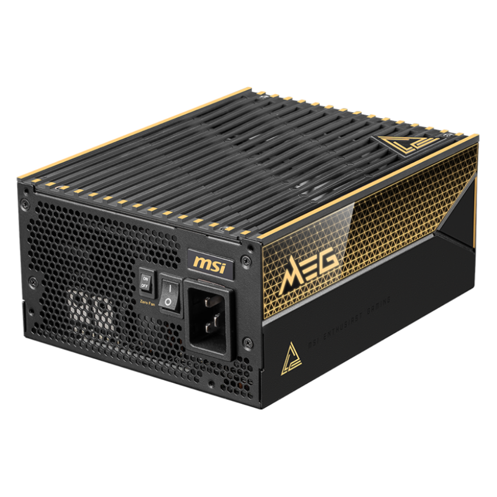 Блок живлення модульний MSI MEG Ai1600T PCIE5 ATX 3.1 1600W 80+ Titanium Black (29424546)