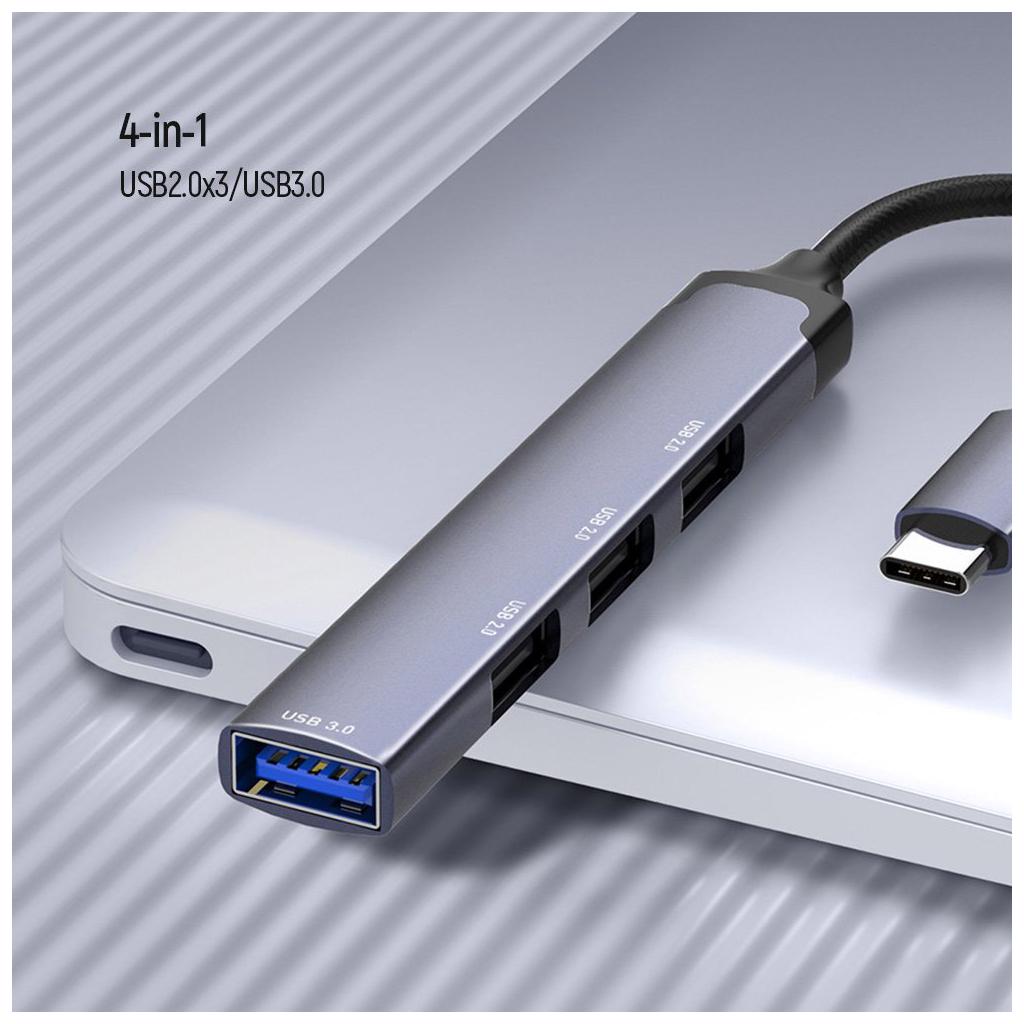 Концентратор ColorWay USB-C USB2.0х3/USB3.0 4в1 (CW-HUB04) - фото 11 Концентратор ColorWay USB-C USB2.0х3/USB3.0 4в1 (CW-HUB04) - фото 11