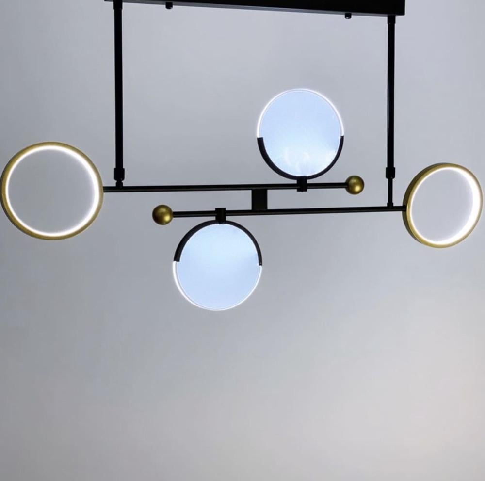 Люстра в геометрической форме со встроенными светодиодами (YG 803/4)