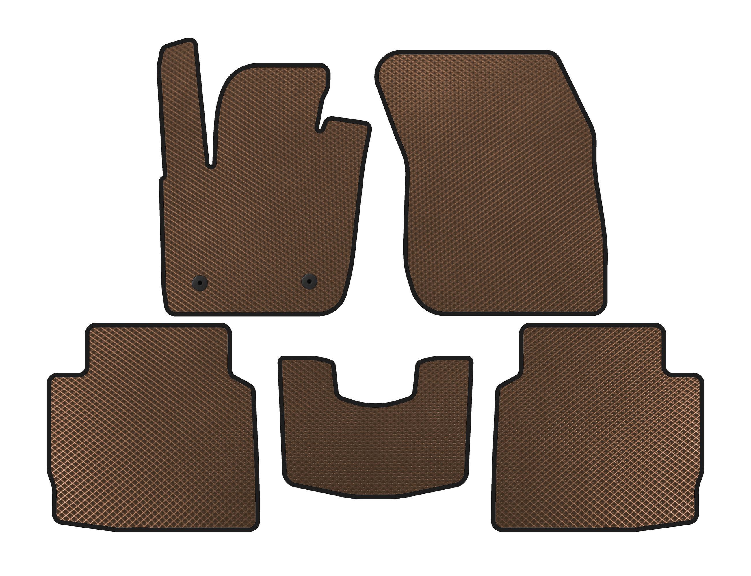 Коврики EVA Digital Designs для Lincoln MKZ 2012-2020 гг. Коричневый (141780)