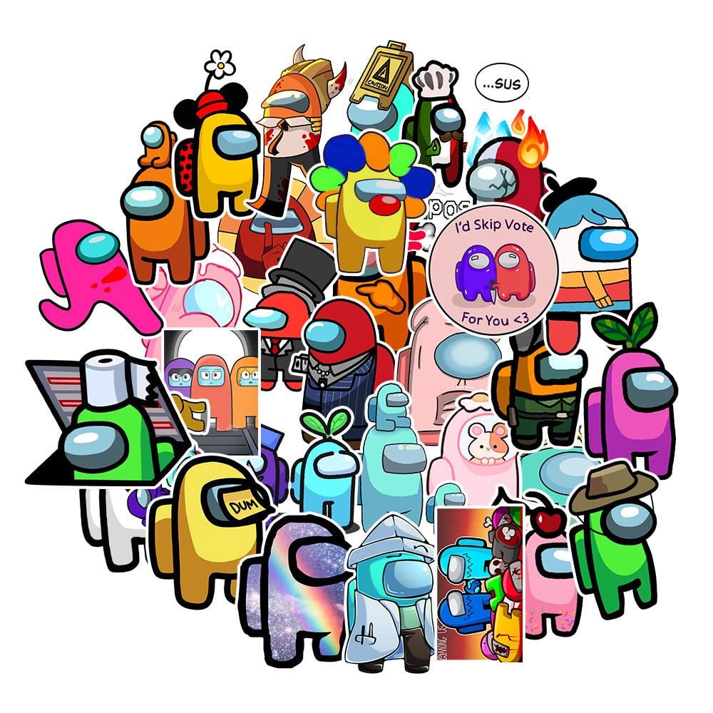 Стикеры виниловые №1 50 шт. (10526)