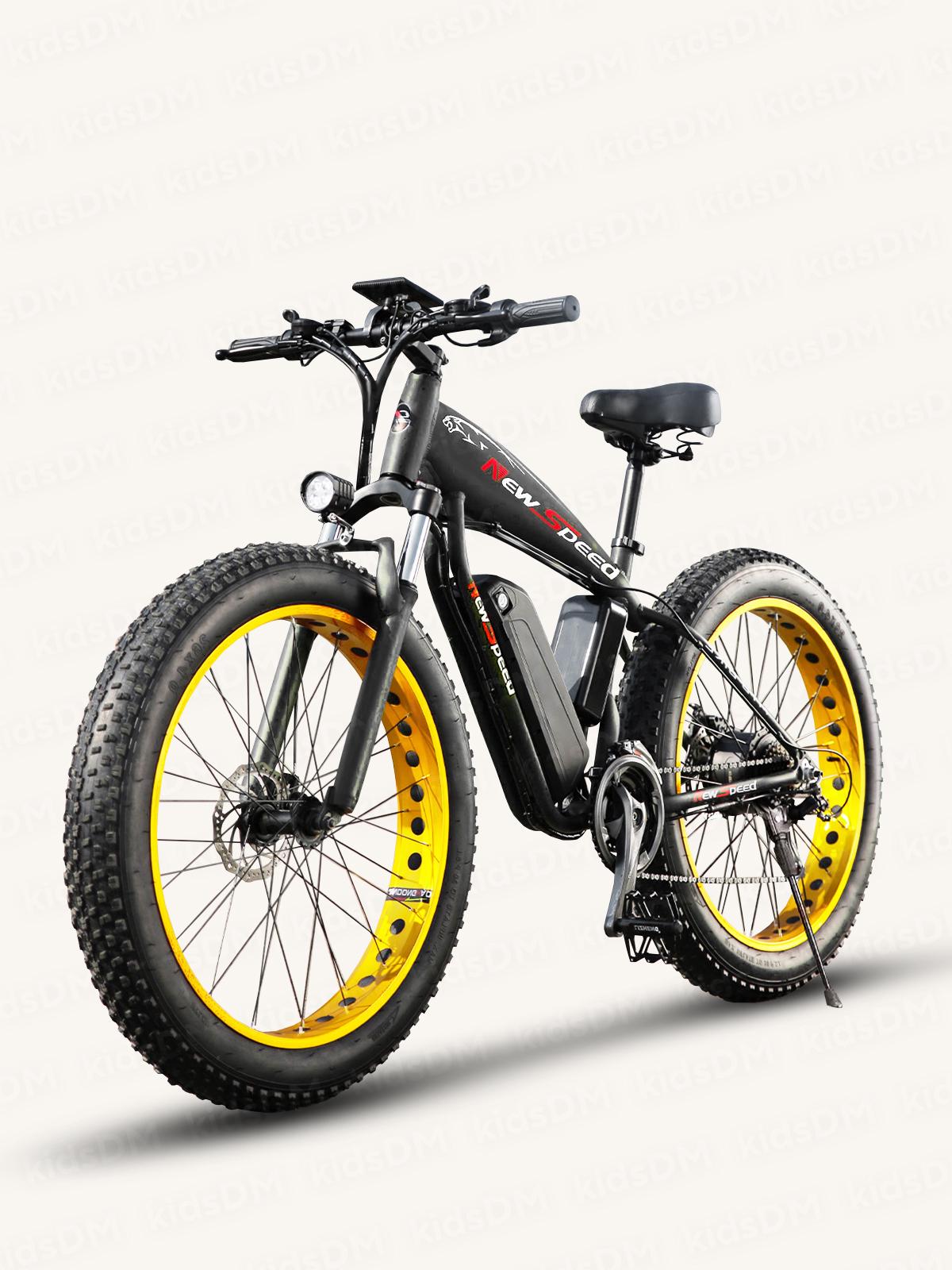 Електрофетбайк 9725 New Speed ​​Fatbike 1000W 48V 17Ah з широкими колесами Чорний (73474)