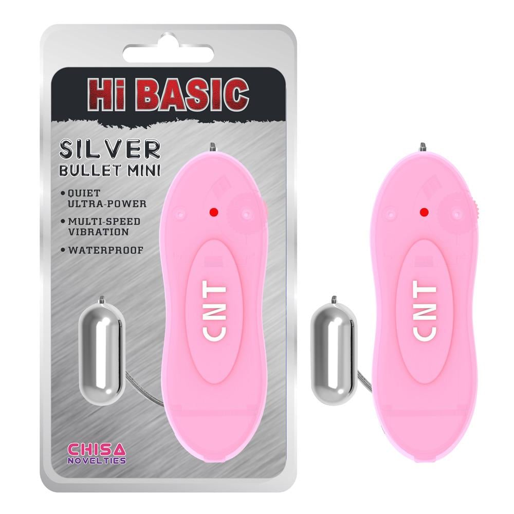Виброшарики Chisa Hi-Basic Bullet CNT Mini с розовым пультом управления Серебристый (05510 /CN-401505510)