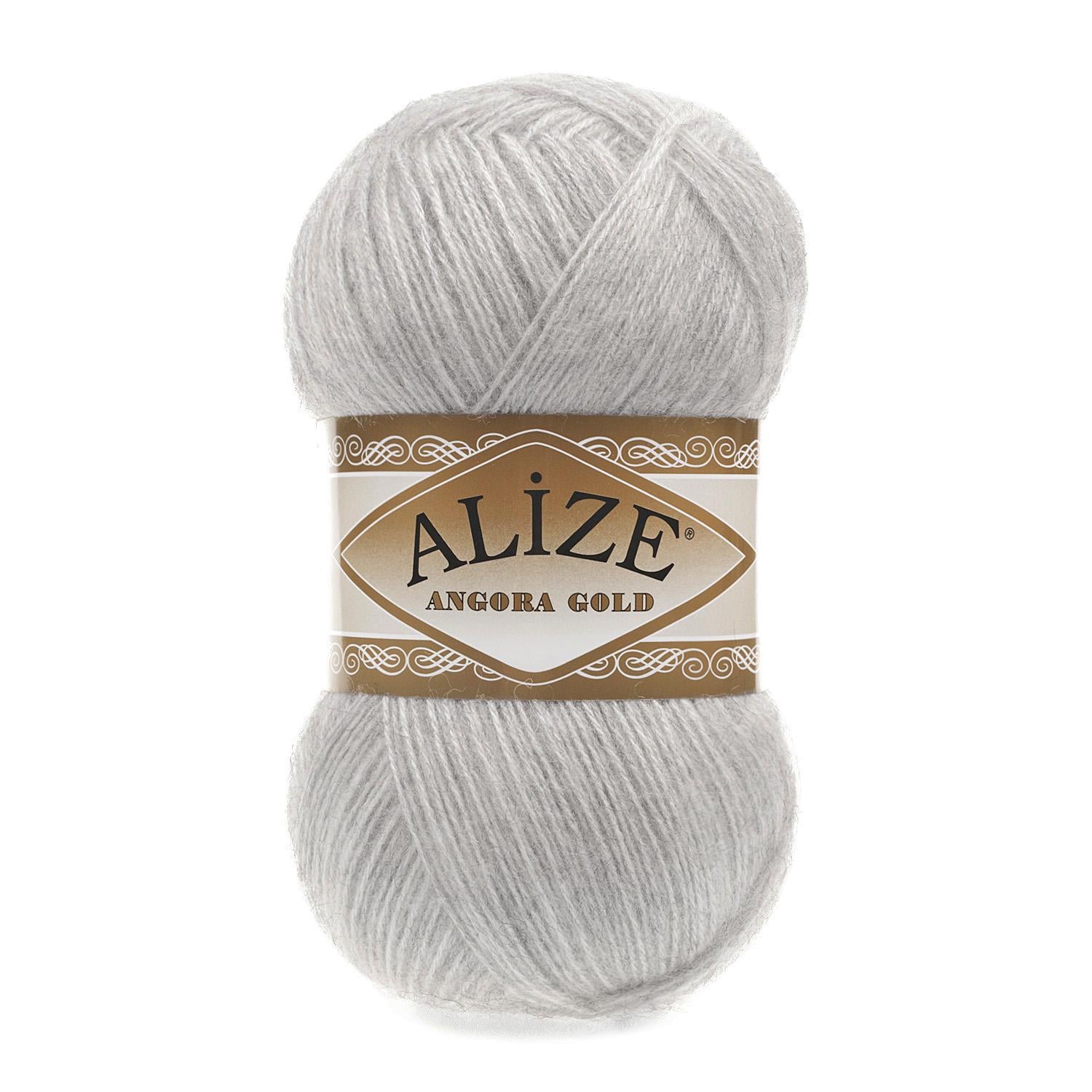 Пряжа Alize Angora Gold 208 Светло-серый меланж (6296)