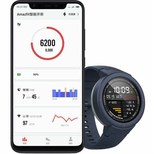 ᐉ Часы смарт Amazfit Verge A1811 Blue • Купить в Киеве, Украине ...