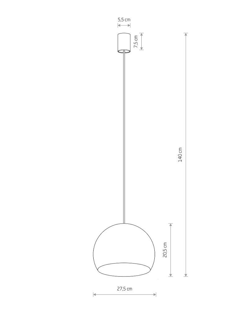 Подвесной светильник Nowodvorski 10335 Candy I Zwis GU10 1x35W (2229959275) - фото 8