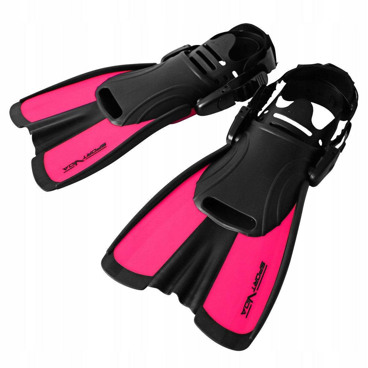 Ласты SportVida р. 39-43 Black/Pink (SV-DN0008JR-L) - фото 2