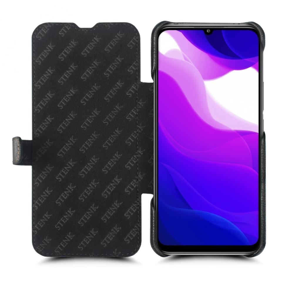 Чехол книжка Stenk Premium для Xiaomi Mi 10 Lite Черный (68590)