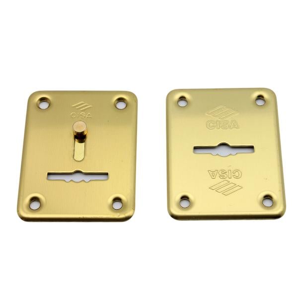 Накладки на замок Cisa декоративные на сувальд латунь полированная (1.06081/82.00) - фото 2