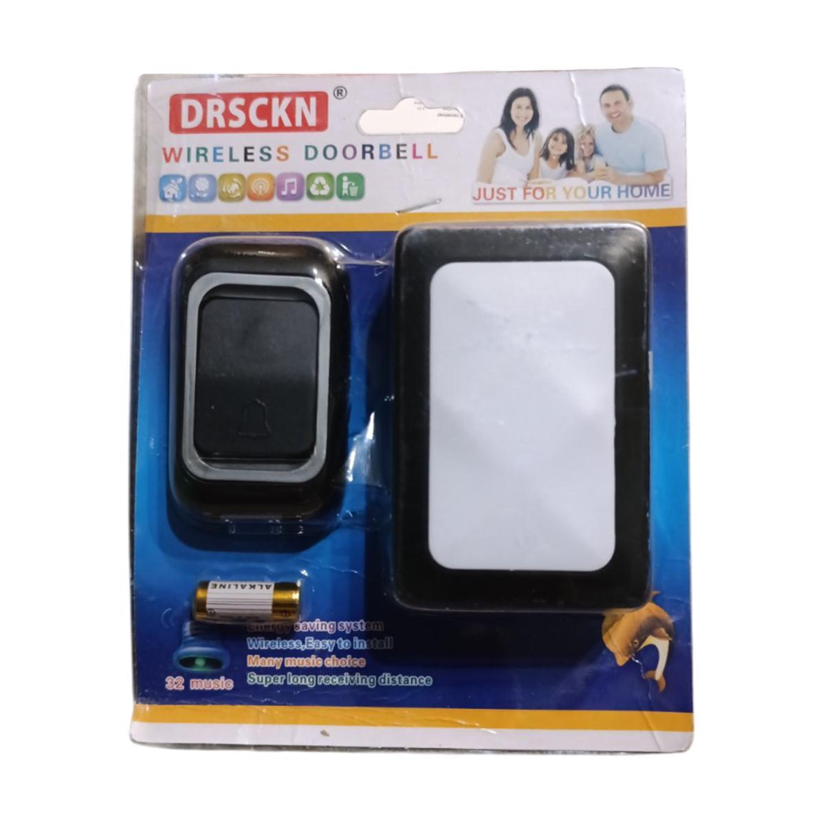 Дзвінок дверний бездротовий DRSCKN DC-7101 WL-639 32 мелодії на батарейках Black/Gray (200291) - фото 2 Дзвінок дверний бездротовий DRSCKN DC-7101 WL-639 32 мелодії на батарейках Black/Gray (200291) - фото 2