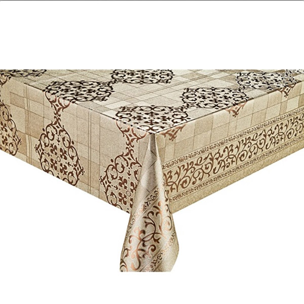 Клеенка ПВХ Stenson двусторонняя чеканная 1,37х20 м Золотой МА-2185