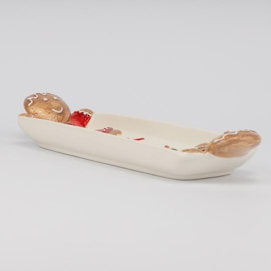 Блюда керамические Имбирные пряники 2 шт. 26х10 см (40169) - фото 5 Блюда керамические Имбирные пряники 2 шт. 26х10 см (40169) - фото 5