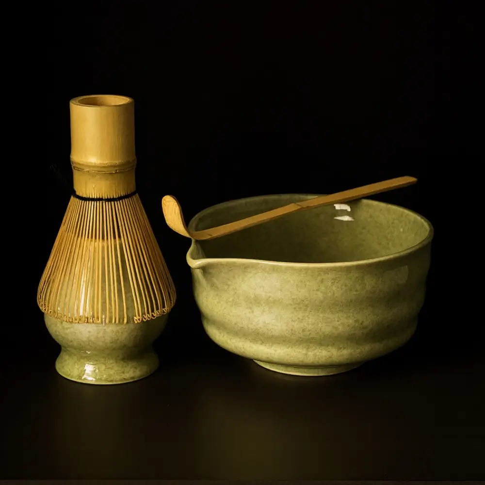 Набір посуду для приготування чаю матча 4 пр. Зелений (1133) - фото 2 Набір посуду для приготування чаю матча 4 пр. Зелений (1133) - фото 2