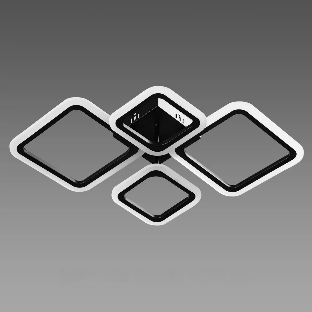 Люстра светодиодная Svet SY-5331/2+2 BK DIMMER 96W с пультом Черный