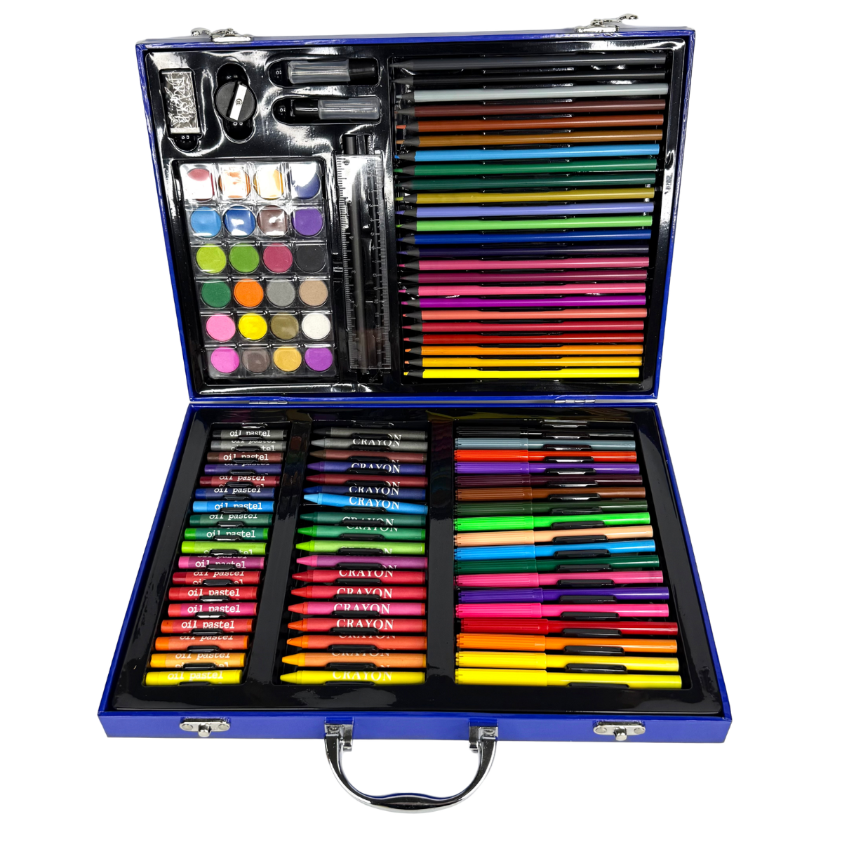 Набор для рисования Космонавт 128 предметов в кейсе художественный комплект для творчества Синий (ML-16926-Blue) Набор для рисования Космонавт 128 предметов в кейсе художественный комплект для творчества Синий (ML-16926-Blue)