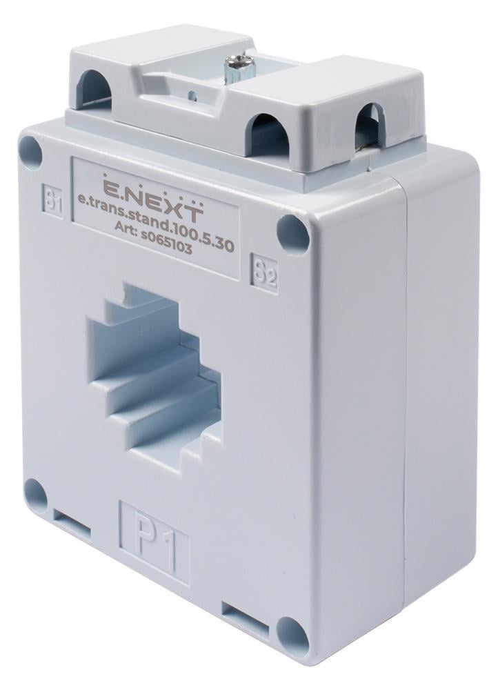 Трансформатор струму вимірювальний E.NEXT e.trans.stand.100.5.30 100/5A CL0.5 (s065103)